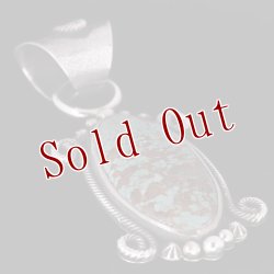 画像3: ナバホ族 Roy Tracy ターコイズマウンテン ツイストワイヤー ペンダント