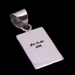 画像2: ナバホ族 Lyle Secatero フラワー スクエア ペンダント