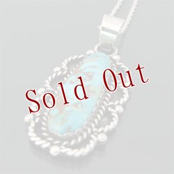 画像1: ナバホ族 Rebekah Goodluck ターコイズマウンテン ネックレス