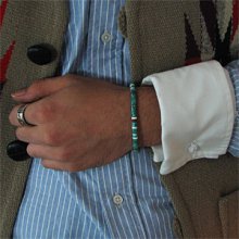 着用画像3: オリジナル ターコイズ ブレスレット 16cm