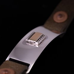 画像4: 【3社共同企画】Bruce Morgan×Anchor Bridge 14K ID レザー ブレスレット