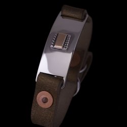 画像2: 【3社共同企画】Bruce Morgan×Anchor Bridge 14K ID レザー ブレスレット