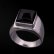 画像1: 【RM Jewelry】オニキス シグネチャー シルバー リング 15号 (1)