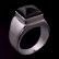 画像2: 【RM Jewelry】オニキス シグネチャー シルバー リング 15号 (2)