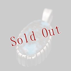 画像1: 【RM】Apache Blue シルバー ハンドメイド ペンダント