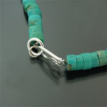 着用画像2: オリジナル ターコイズ＆シルバー チョーカー