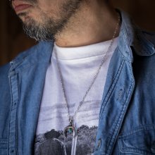着用画像2: 【RM Jewelry】ナジャ ターコイズ シルバー ペンダント