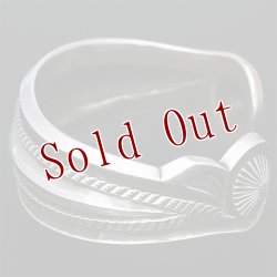 画像5: サウスパイユート族 Steven Tiffany 1" コインシルバー リポウズ バングル