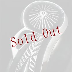 画像8: サウスパイユート族 Steven Tiffany 1" コインシルバー リポウズ バングル