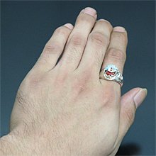 着用画像3: ズニ族 Effie Calavaza キングマン コーラル スネークモチーフ 18号