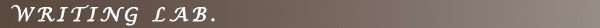 WRITING LAB./ライティング・ラボ