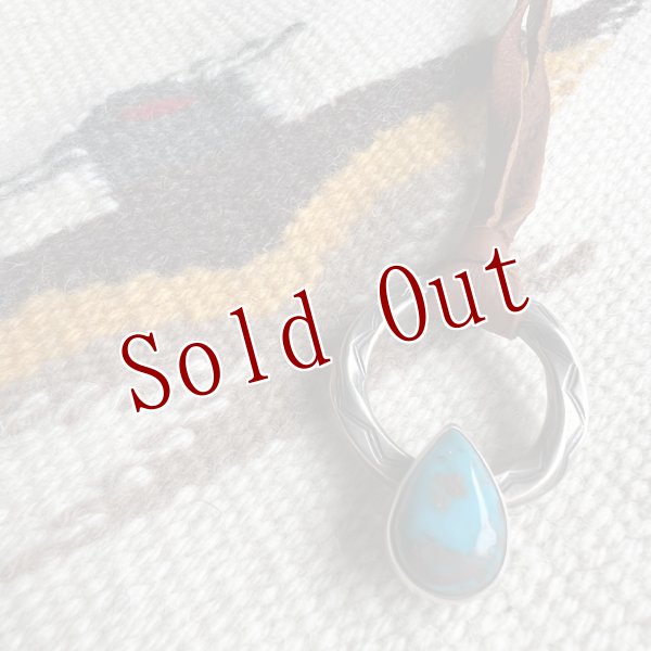 画像1: クリーク族 Jesse Robbins ビズビー コインシルバー トラベラー ツイスト ペンダント (1)