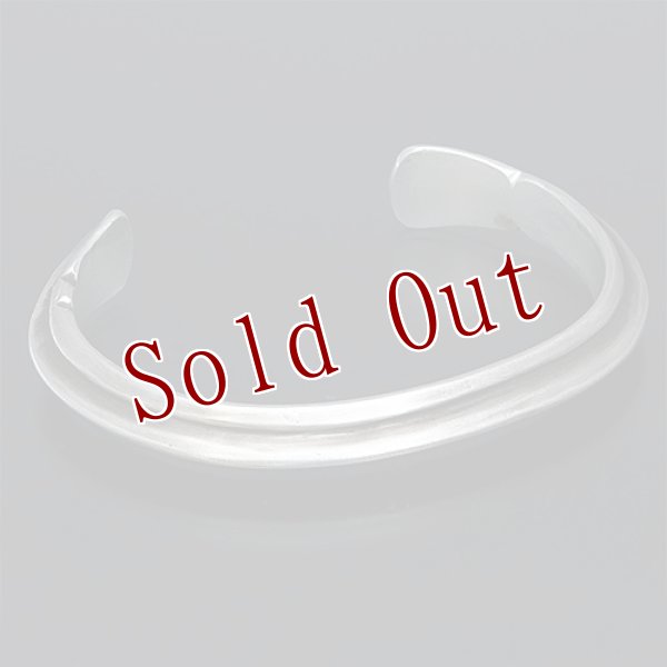 画像3: ブラックフット族 James Faks トライアングルワイヤー チェイシング ナロー バングル (3)