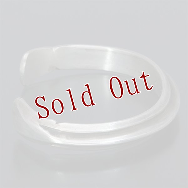 画像5: ブラックフット族 James Faks トライアングルワイヤー チェイシング ナロー バングル (5)