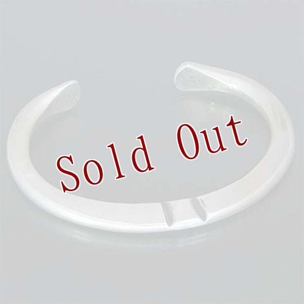 画像3: ブラックフット族 James Faks ラウンドワイヤー チェイシング バングル 6 1/2 (3)