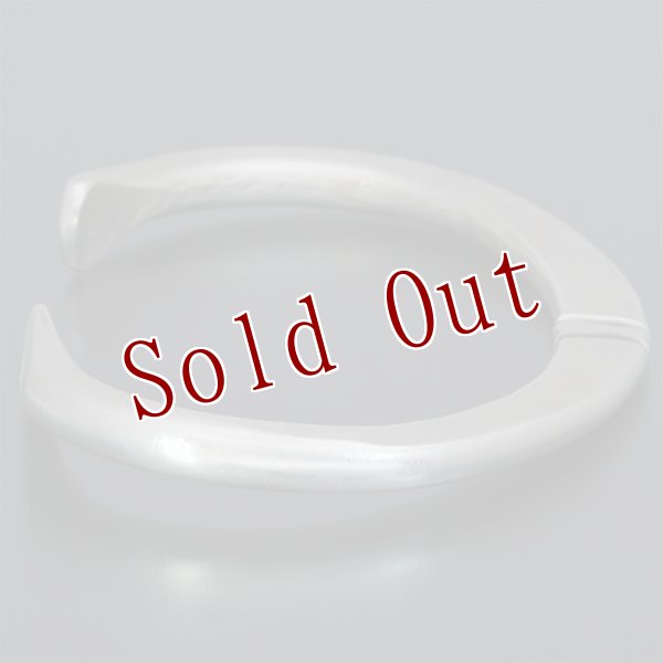 画像5: ブラックフット族 James Faks ラウンドワイヤー チェイシング バングル 6 1/2 (5)