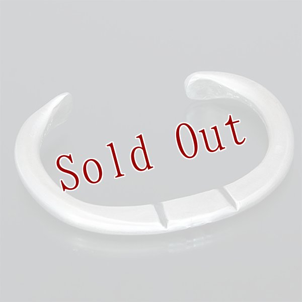 画像3: ブラックフット族 James Faks ラウンドワイヤー チェイシング バングル 5 3/4 (3)