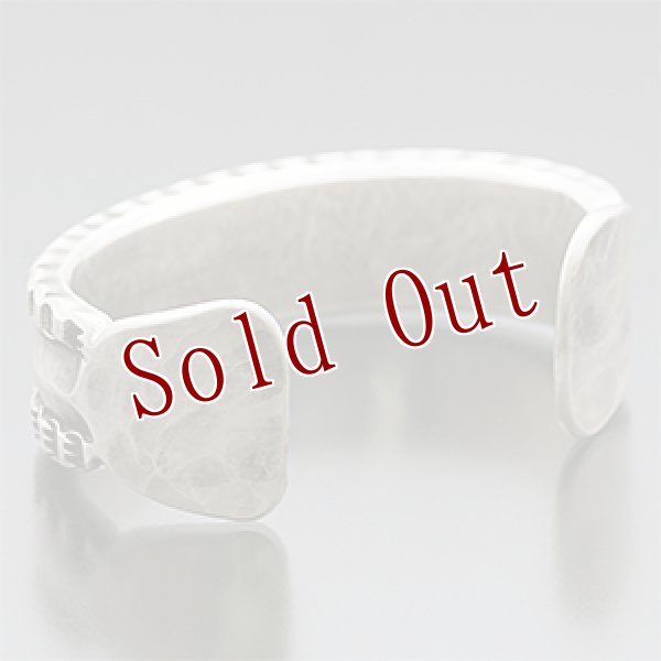 画像3: ブラックフット族 James Faks #1フラットワイヤー チェイシング バングル (3)