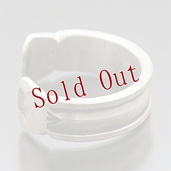 画像2: ブラックフット族 James Faks #1フラットワイヤー チェイシング バングル (2)