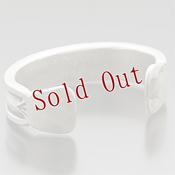 画像3: ブラックフット族 James Faks #1フラットワイヤー チェイシング バングル (3)