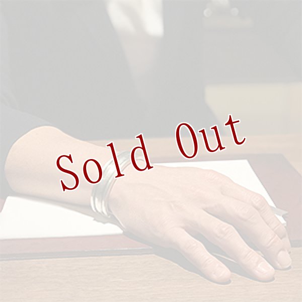 画像4: ブラックフット族 James Faks #1フラットワイヤー チェイシング バングル (4)