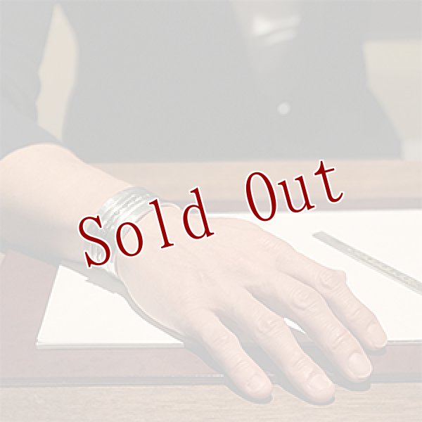 画像4: ブラックフット族 James Faks 1” チェイシング スタンプ バングル (4)