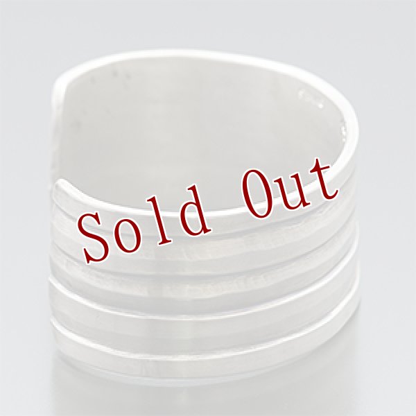 画像2: ブラックフット族 James Faks 1” チェイシング バングル (2)