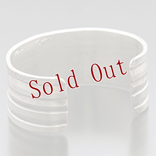 画像3: ブラックフット族 James Faks 1” チェイシング バングル (3)