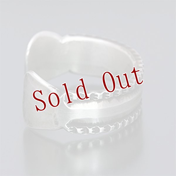 画像2: ブラックフット族 James Faks #1フラットワイヤー チェイシング/スタンプ バングル (2)