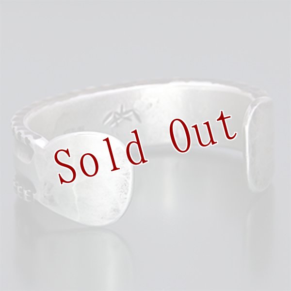 画像3: ブラックフット族 James Faks #1フラットワイヤー チェイシング/スタンプ バングル (3)