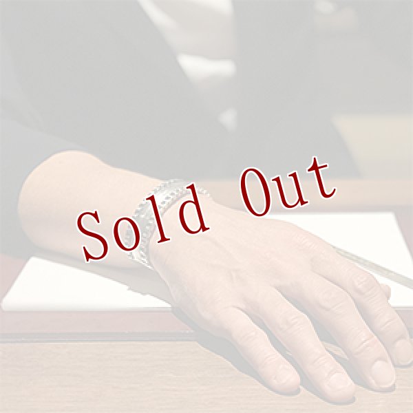 画像4: ブラックフット族 James Faks #1フラットワイヤー チェイシング/スタンプ バングル (4)