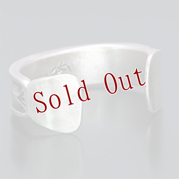 画像3: ブラックフット族 James Faks #1フラットワイヤー チェイシング バングル (3)