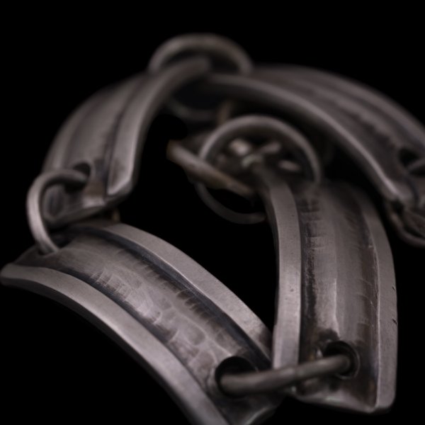 画像3: ブラックフット族 James Faks チェイシング リンクブレスレット (3)