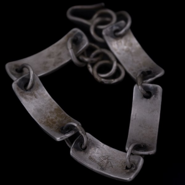 画像4: ブラックフット族 James Faks チェイシング リンクブレスレット (4)