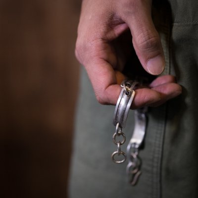 画像1: ブラックフット族 James Faks チェイシング リンクブレスレット