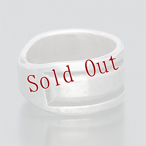 画像2: ブラックフット族 James Faks 1/2” 2ライン チェイシング リング 24号 (2)