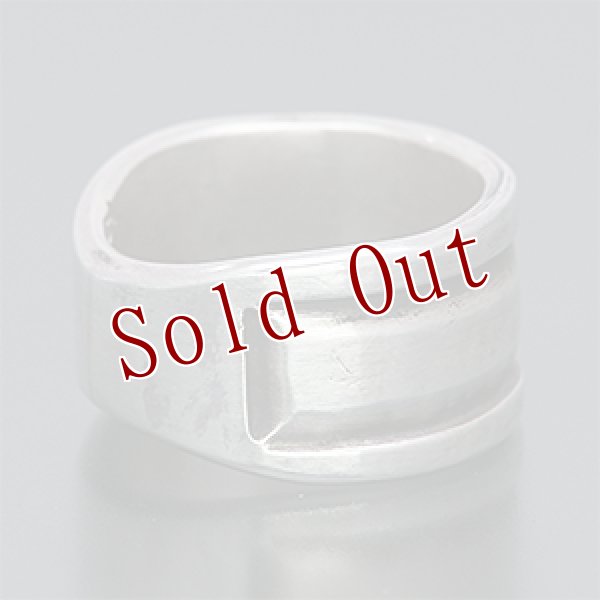 画像2: ブラックフット族 James Faks 1/2” 2ライン チェイシング リング 22号 (2)