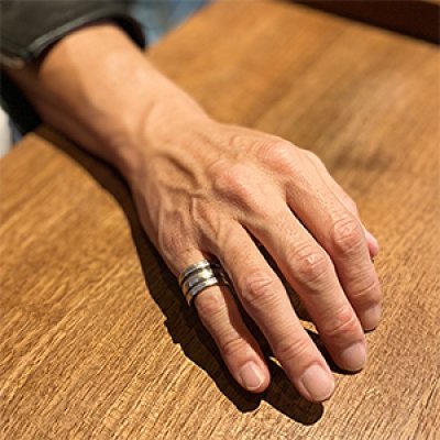 画像3: ブラックフット族 James Faks 1/2" チェイシング リング 12号