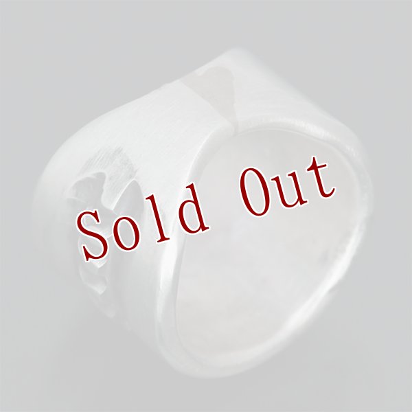 画像2: ブラックフット族 James Faks 5/8" チェイシング スタンプワーク リング 9.5号 (2)