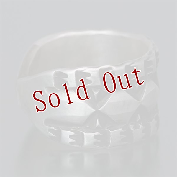 画像4: ブラックフット族 James Faks 5/8" チェイシング スタンプワーク リング 24号 (4)