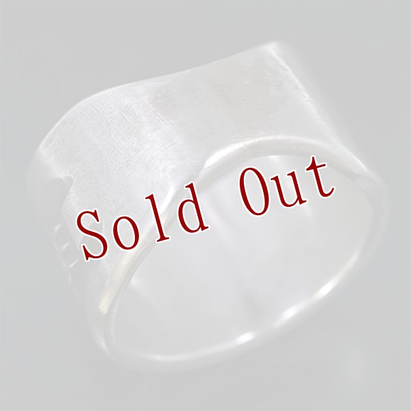 画像2: ブラックフット族 James Faks チェイシング スタンプ リング 12号 (2)