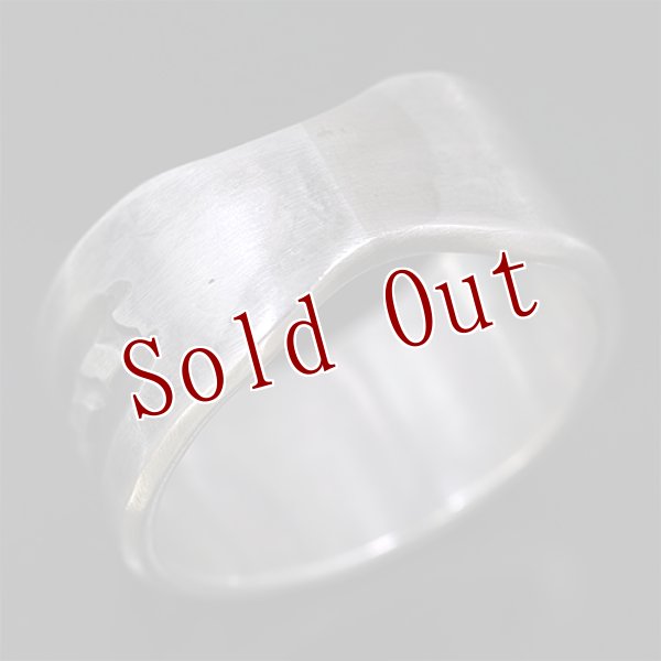 画像2: ブラックフット族 James Faks チェイシング スタンプ リング 20号 (2)