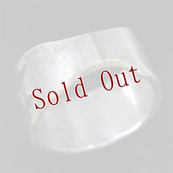 画像2: ブラックフット族 James Faks チェイシング スタンプ リング 22号 (2)