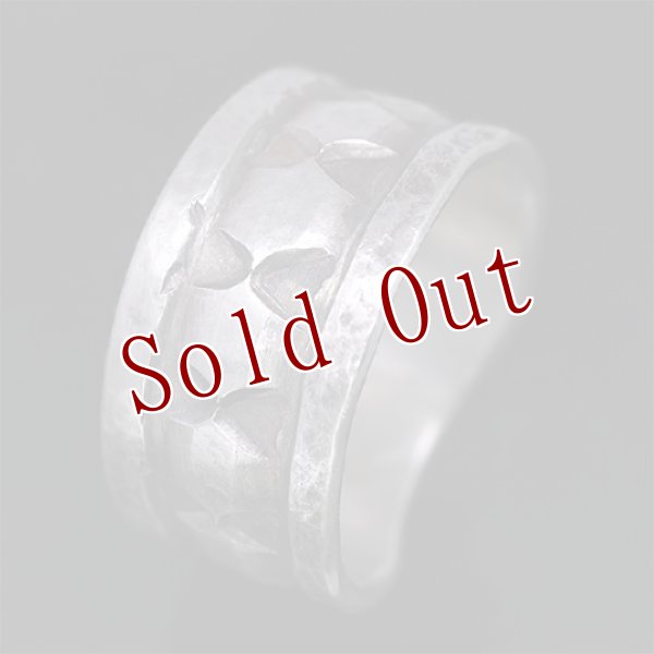 画像3: ブラックフット族 James Faks チェイシング スタンプ リング 22号 (3)