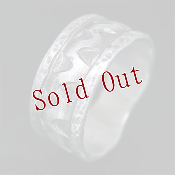 画像3: ブラックフット族 James Faks チェイシング スタンプ リング 24号 (3)