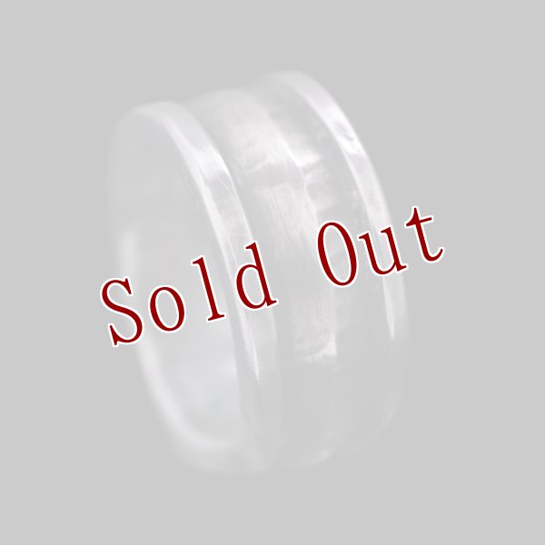 画像2: ブラックフット族 James Faks チェイシング ヘビーゲージ リング 20号 (2)