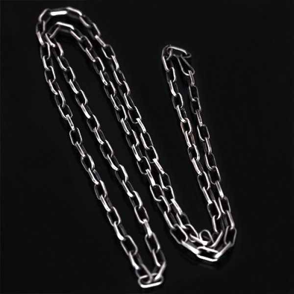 画像1: ホピ族 Loren Kootswatewa ハンドメイド シルバーチェーン M (1)