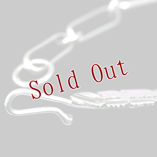 画像2: ナバホ族 Harvey Mace SS フェザー ハンドメイド チェーン 63cm (2)