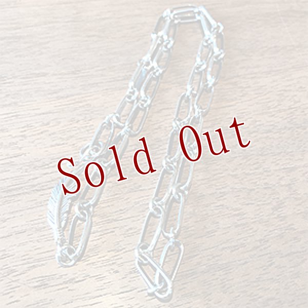 画像4: ナバホ族 Harvey Mace SS フェザー ハンドメイド チェーン 57cm (4)