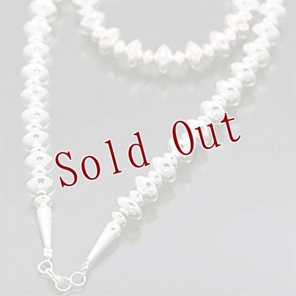 画像2: ナバホ族 ハンドメイド ビーズチェーン 52cm (2)